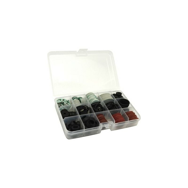 foto del prodotto scatola assortita 222 pz guarnizioni in 15 mini box 