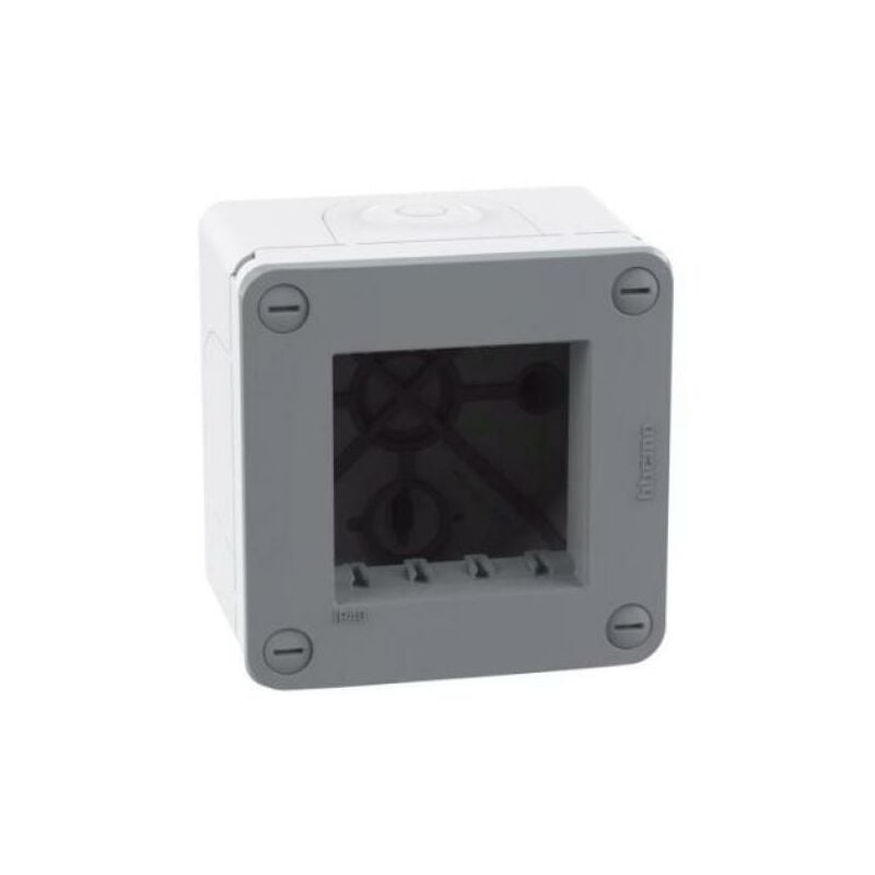 foto del prodotto scatola bticino matixgo 2 moduli ip40 grigio - 28402g