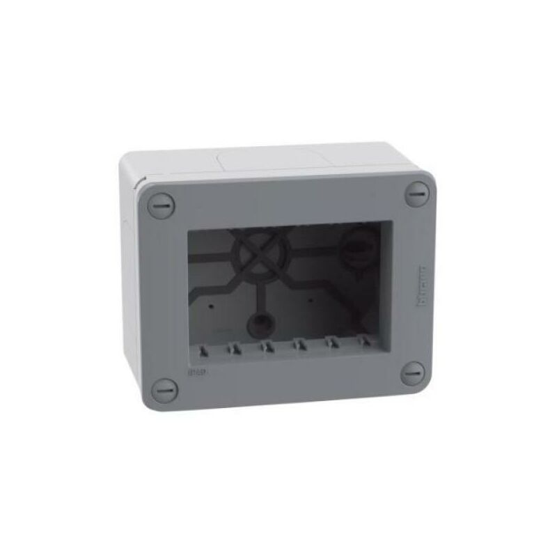 foto del prodotto scatola bticino matixgo 3 moduli ip40 grigio 28403g
