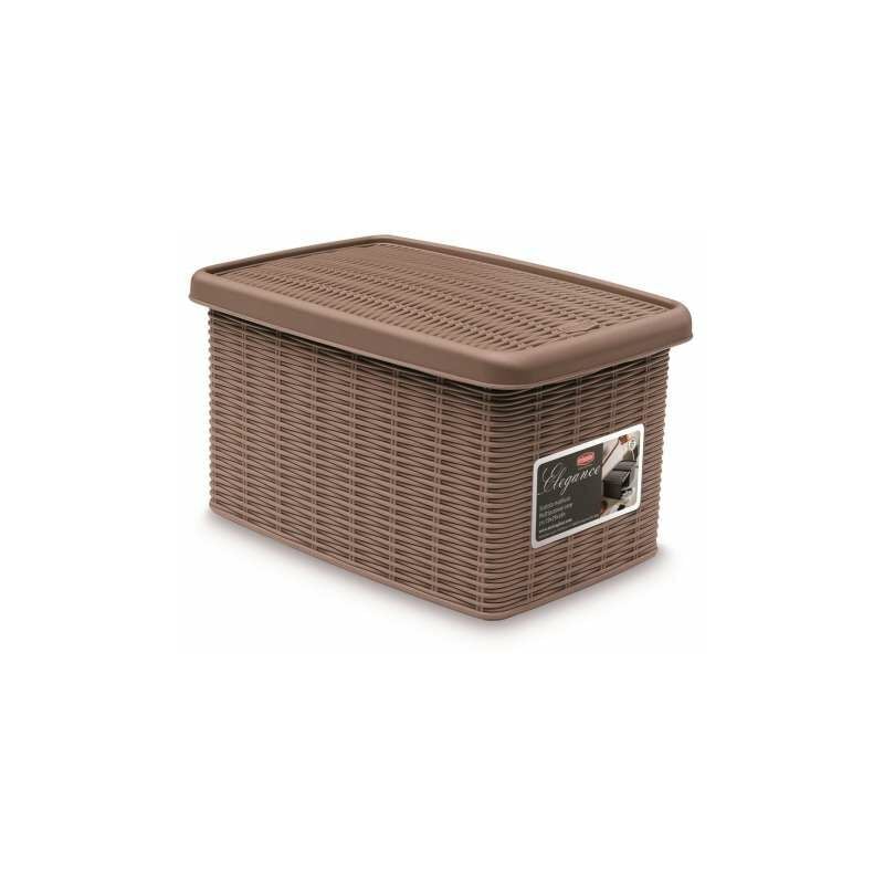 foto del prodotto scatola con coperchio elegance tortora s