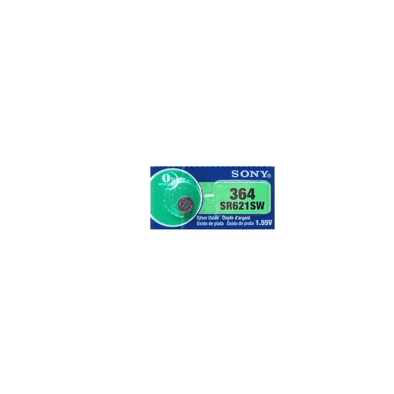 foto del prodotto scatola da 10 batterie a bottone 364 sr621sw 1,55v sony
