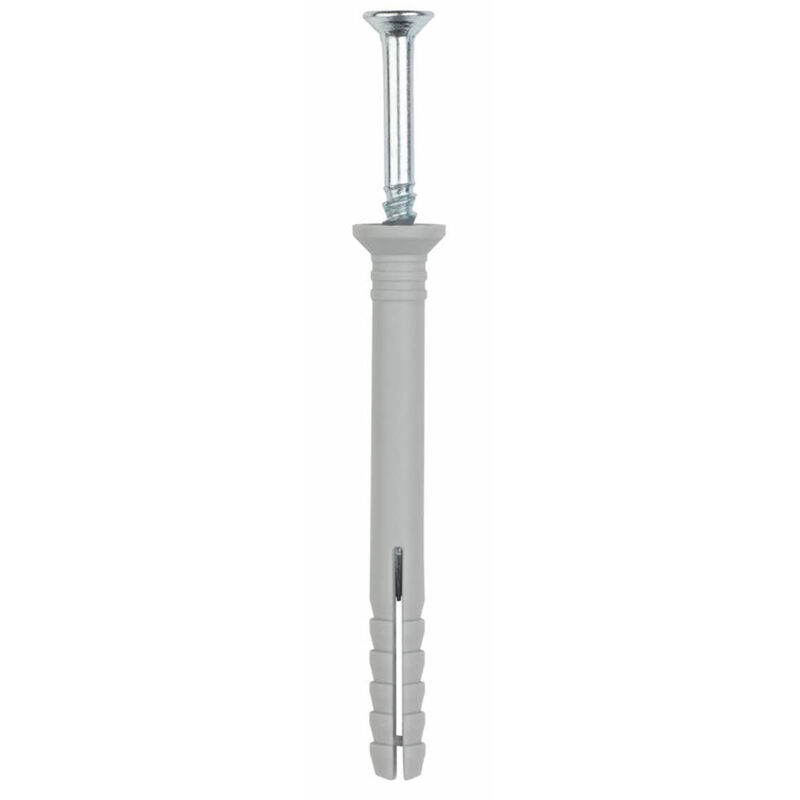 foto del prodotto scatola da 100 tassello chiodo ad anello a testa svasata nylon 6.6 8 x 80