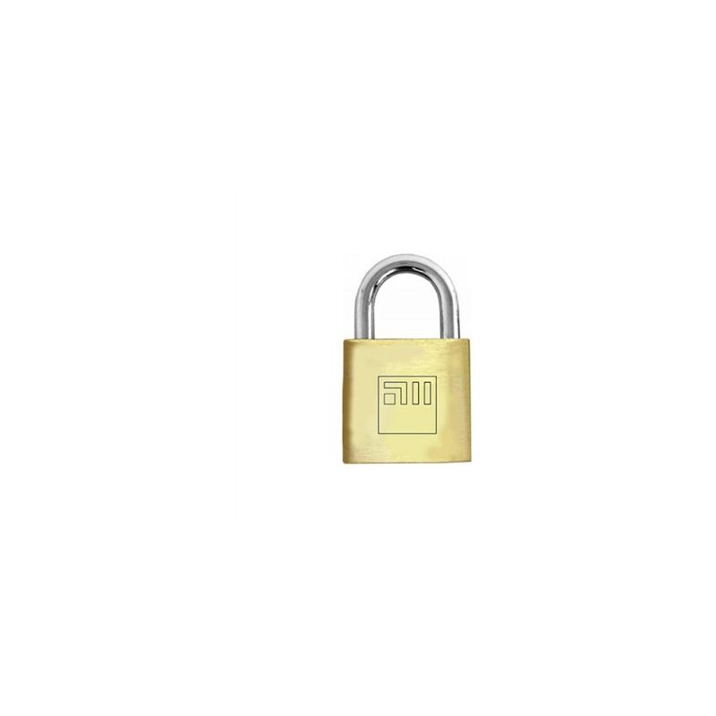 foto del prodotto scatola da 12 lucchetti in ottone alti 20 mm outlet