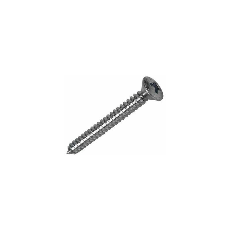 foto del prodotto scatola da 20 unit di vite autofilettante per lamiera con testa piatta in zinco 3,5x16mm fadix