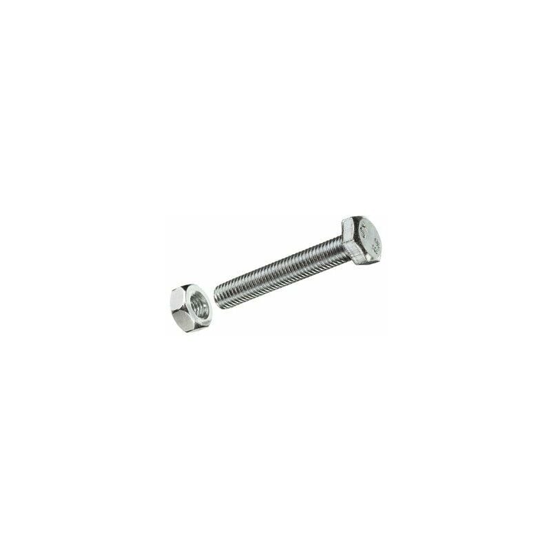 foto del prodotto scatola da 4 unit di vite metrica con testa esagonale e dado zincato m 8x30mm fadix