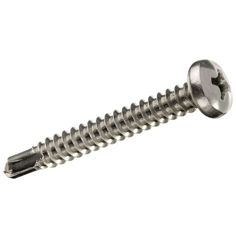 foto del prodotto scatola da 5 unità di viti per lamiera a testa tonda autoperforanti fadix 5,5x32mm