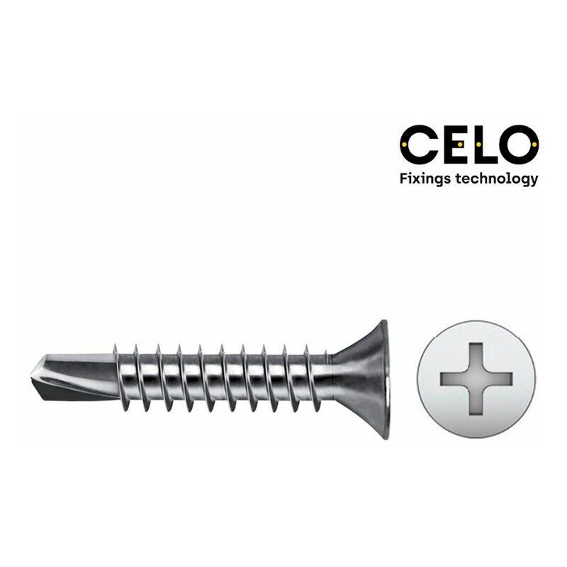 foto del prodotto scatola da 500 unit di punte per trapano a testa svasata philips 3,5x19mm zincate