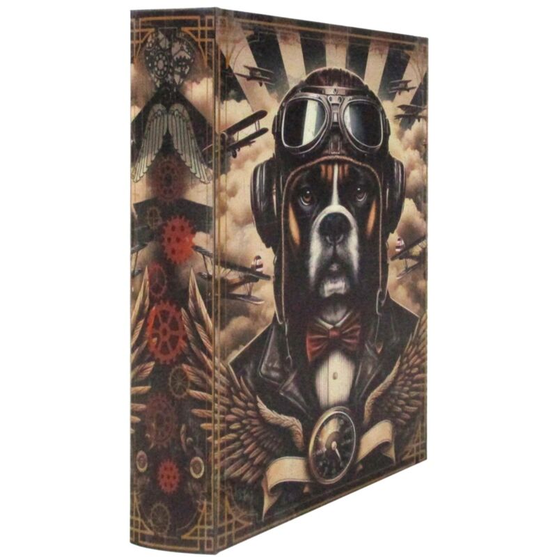 foto del prodotto scatola decorativa per libri per cani per gli amanti dei cani