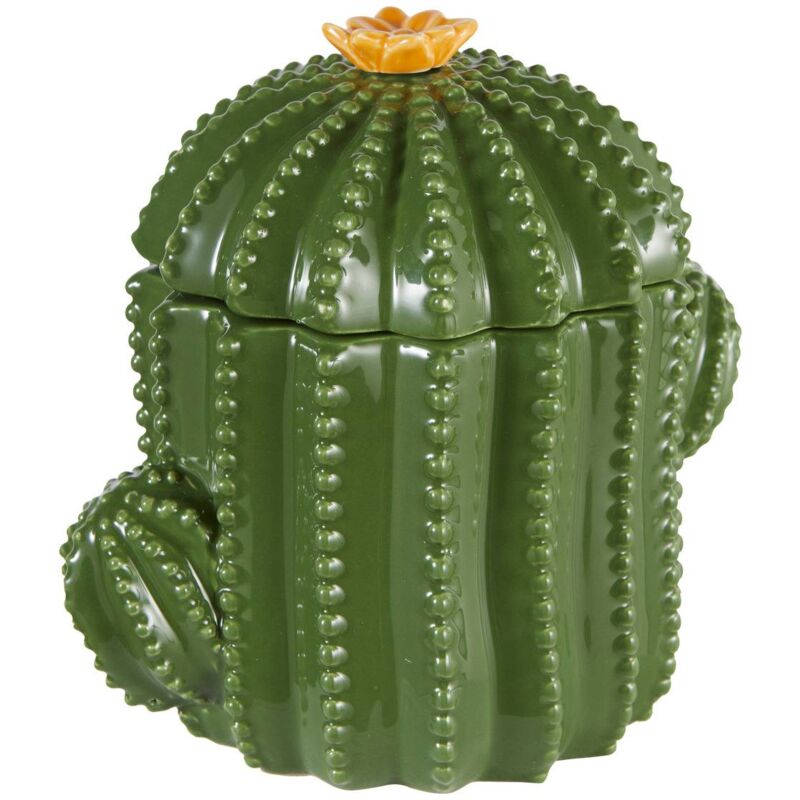 foto del prodotto scatola decorativa yuca in ceramica verde 16xh15,5x11cm atmosphera cr ateur d int rieur