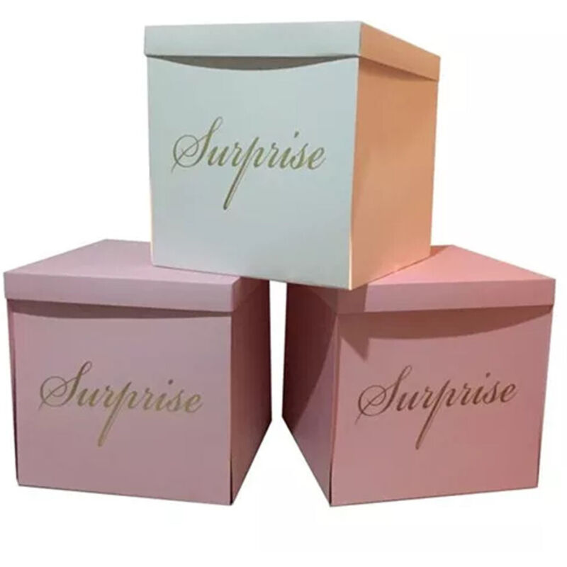 foto del prodotto scatola delle sorprese 50x50x50cm colore casuale mistery box stampa oro surprise - - trade shop traesio