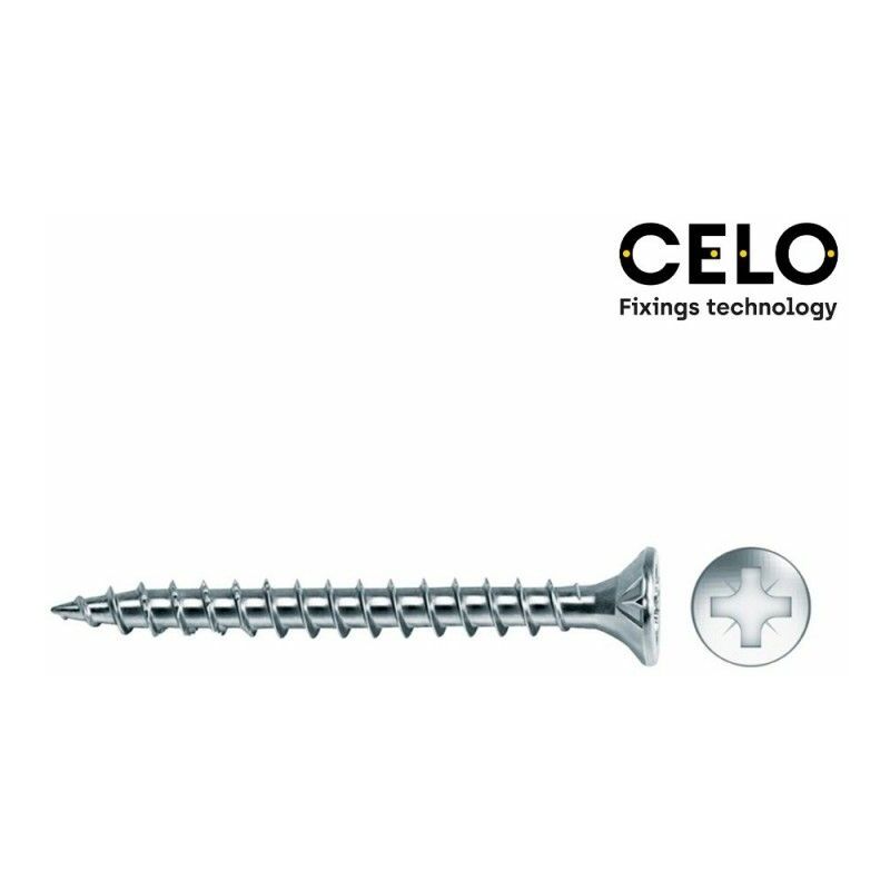 foto del prodotto scatola di 150 viti per legno celo zinked 4x60mm vlox