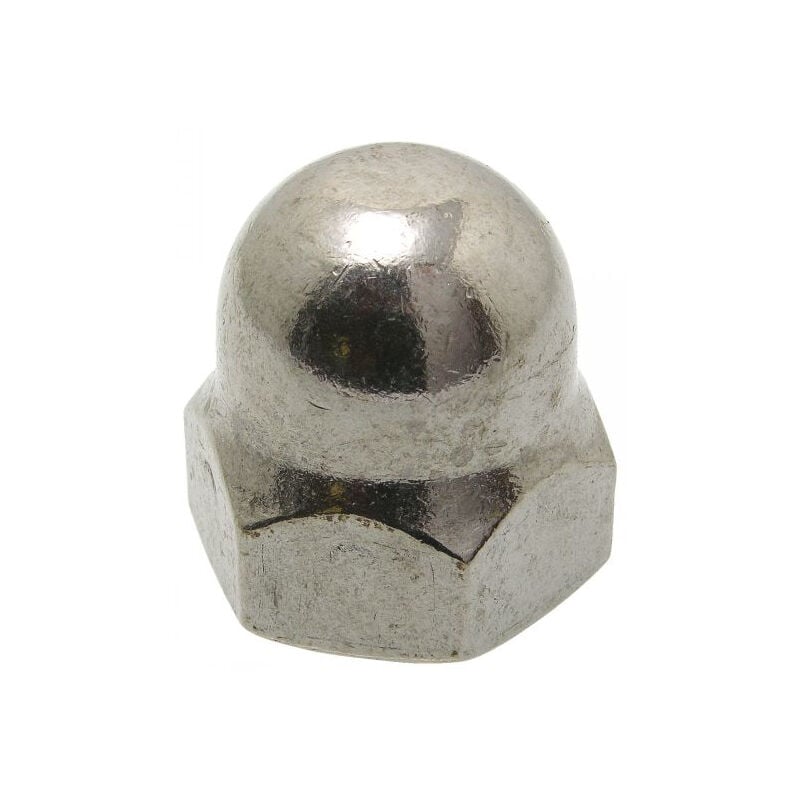 foto del prodotto scatola di 200 dadi din1587 a2 6 mm acton 626046