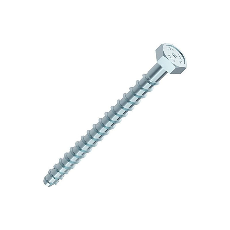 foto del prodotto scatola di 25 viti multi monti 12x140 mm heco testa esagonale spessore massimo 65 mm foratura 10 mm 48415