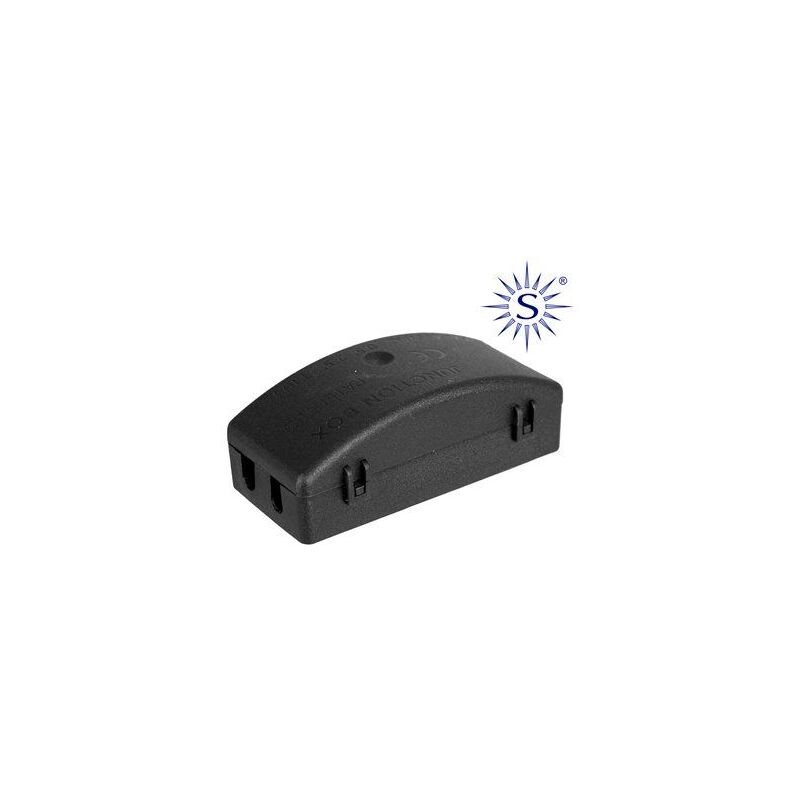foto del prodotto scatola di connessione per illuminazione ip20 vuota solera serie nera restringibile bk l