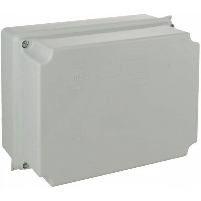 foto del prodotto scatola di connessione stagna rettangolare senza coni ip65 ik08 220x170x140mm 230x180x150mm con coperchio di chiusura con viti g