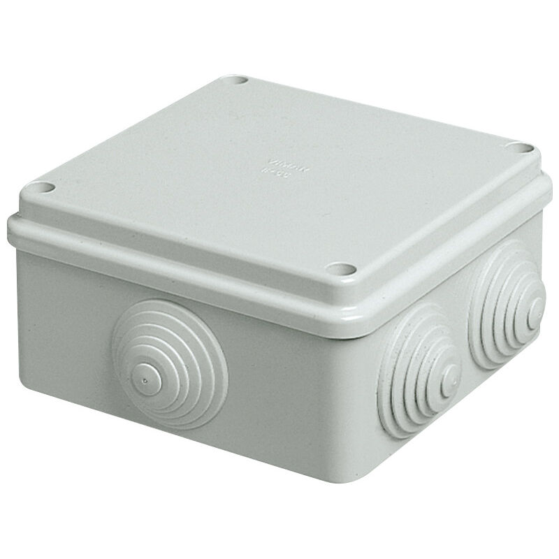 foto del prodotto scatola di derivazione da esterno vimar quadrata passacavi ip55 v55104