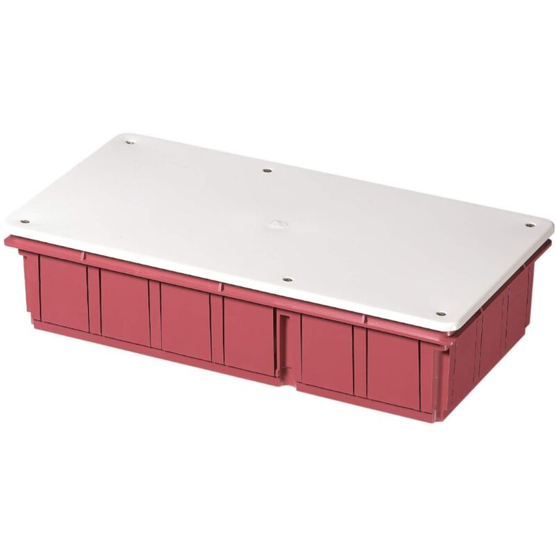 immagine 0 del prodotto scatola di derivazione da incasso con coperchio bianco, 294x152x70mm, per muratura, in tecnopolimero, arancione, serie 350 elettrocanali ec350c7