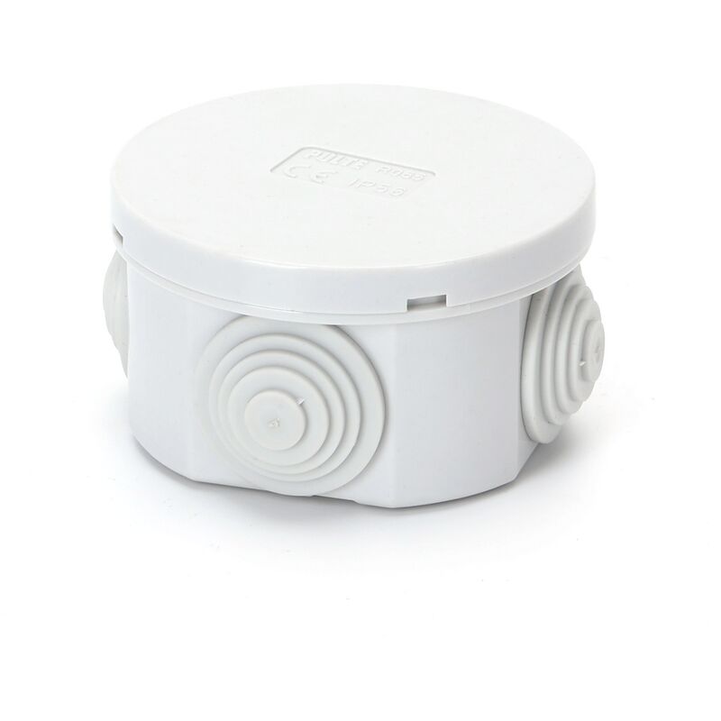 foto del prodotto scatola di derivazione stagna ip44 da superficie tonda 65x30mm 4 passacavi aigostar