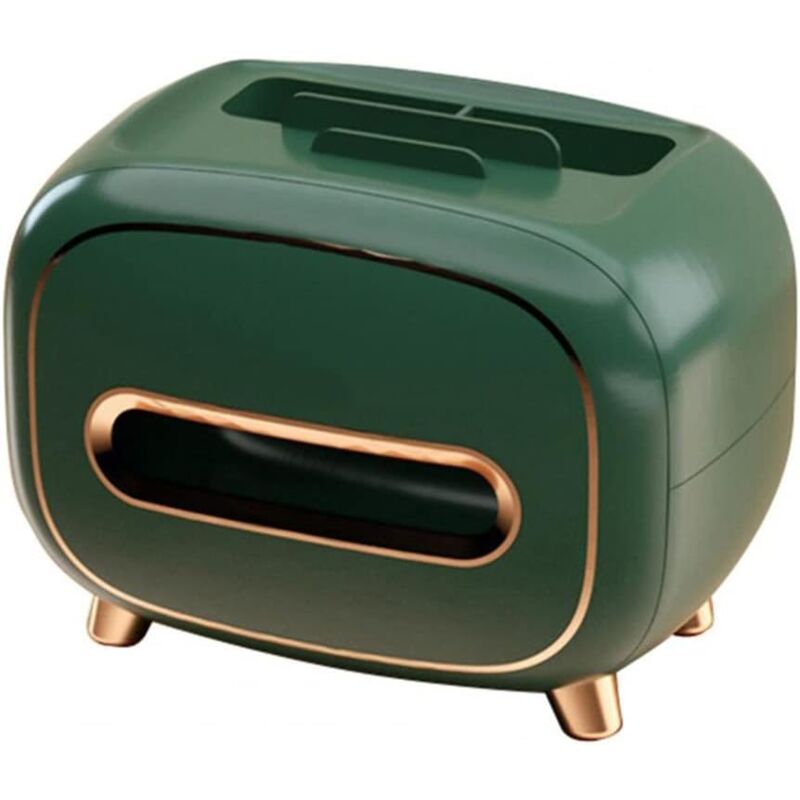 foto del prodotto scatola di fazzoletti nordica con supporto per telecomando scatola di carta di grande capacit supporto per telefono per casa, verde