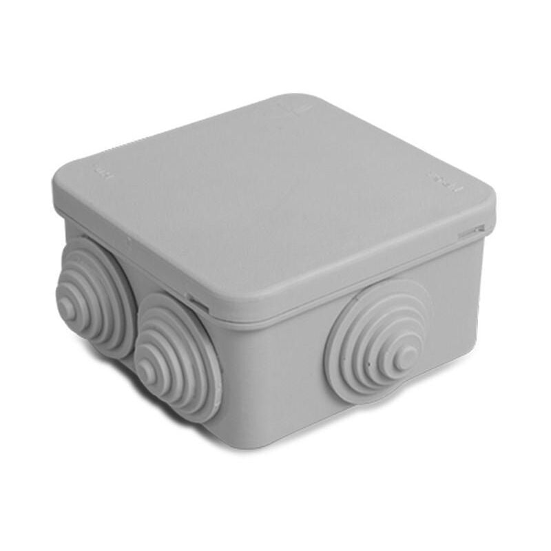 foto del prodotto scatola di giunzione e di derivazione a tenuta stagna da superficie ip54 85x85x45 mm grigio