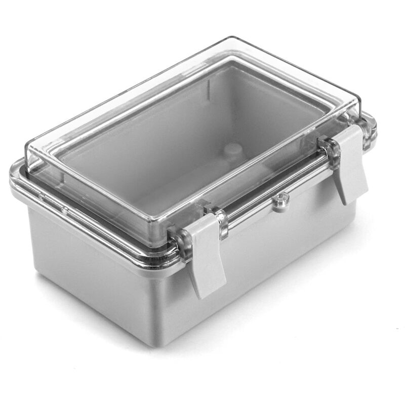 foto del prodotto scatola di giunzione impermeabile ip65 scatola di giunzione abs con coperchio in pc trasparente, 150 x 100 x 70 mm