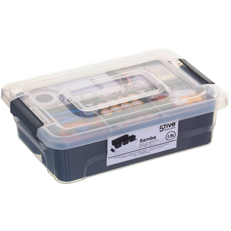 foto del prodotto scatola di plastica a scomparti samba 1,5l 5five