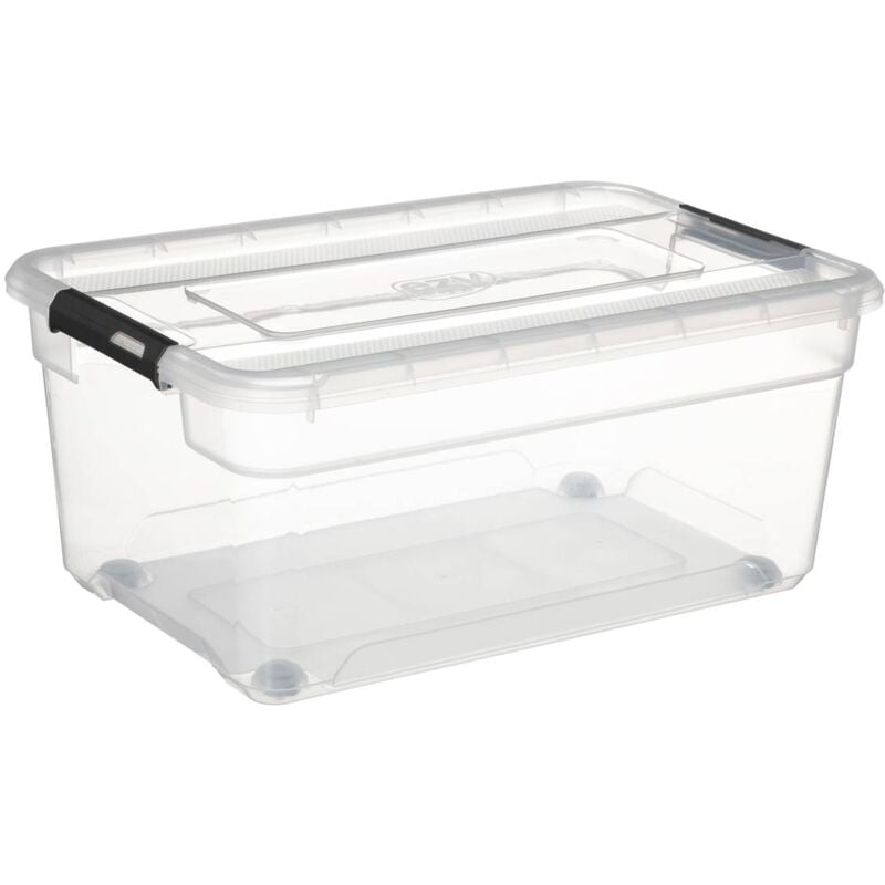 foto del prodotto scatola di plastica trasparente da 40l solutions 5five