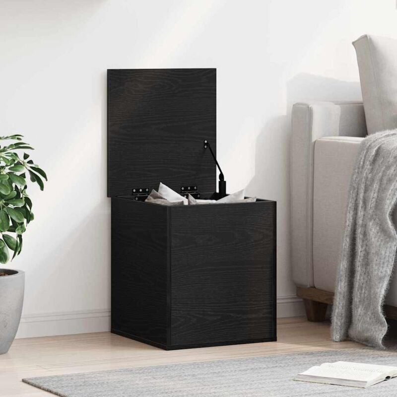foto del prodotto scatola di stoccaggio rovere nero 40 x 42 x 46 cm vidaxl