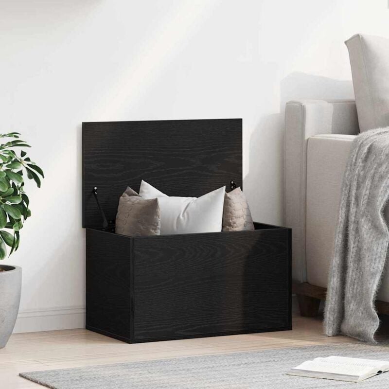 foto del prodotto scatola di stoccaggio rovere nero 60 x 35 x 35 cm vidaxl