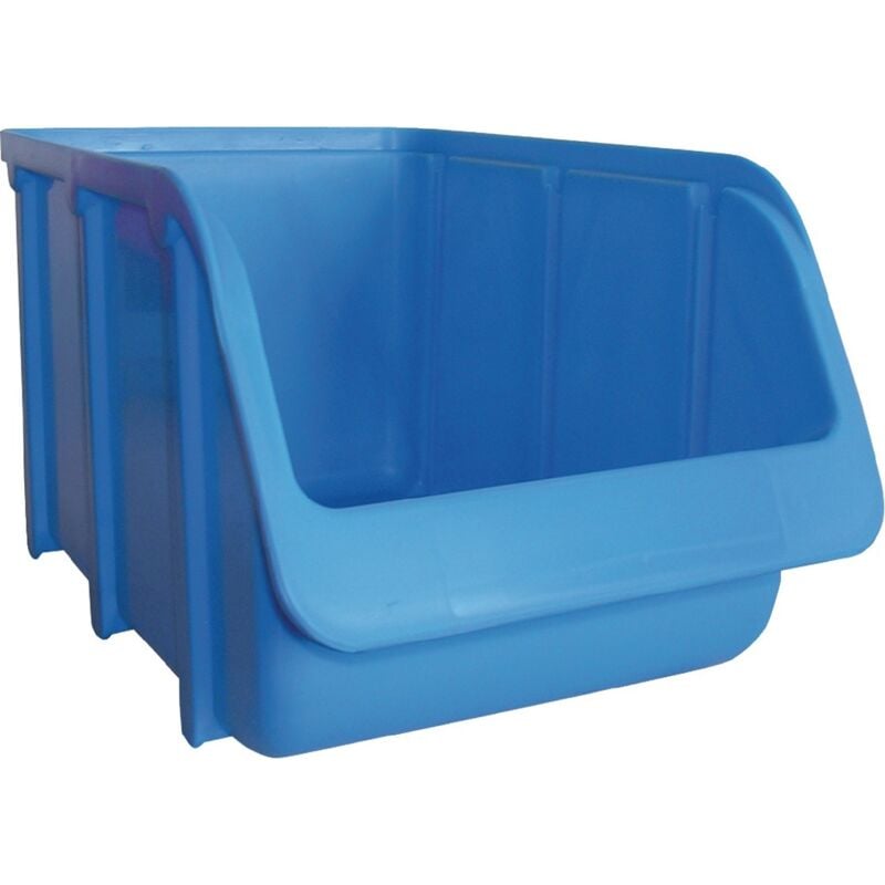 foto del prodotto scatola di stoccaggio visibile l242 203xl146xh127mm in pp blu impilabile