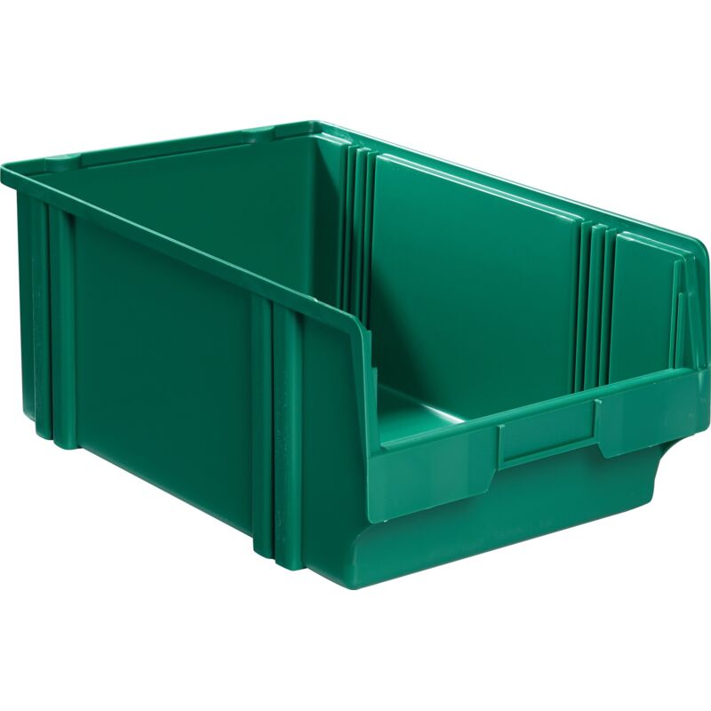 foto del prodotto scatola di stoccaggio visibile lk l500 450xp300xh200mm ps verde