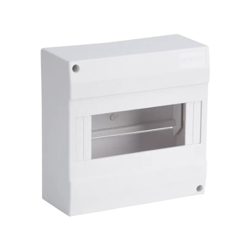 foto del prodotto scatola elettrica vuota con 1 guida e 8 moduli debflex