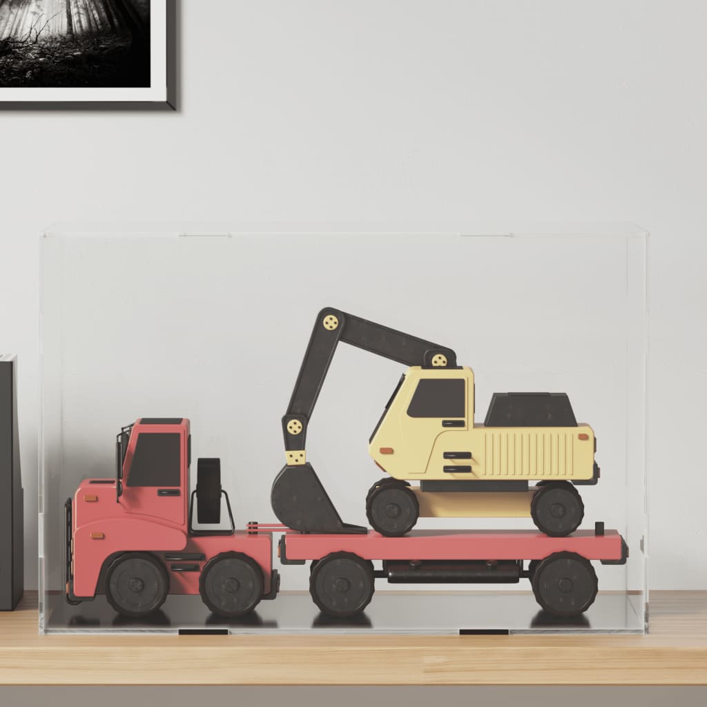 foto del prodotto scatola espositiva trasparente 56x36x37 cm in acrilicocod mxl 127630