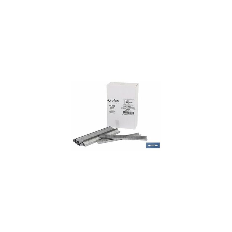 foto del prodotto scatola graffette 80 8 mm 10.000 pz 