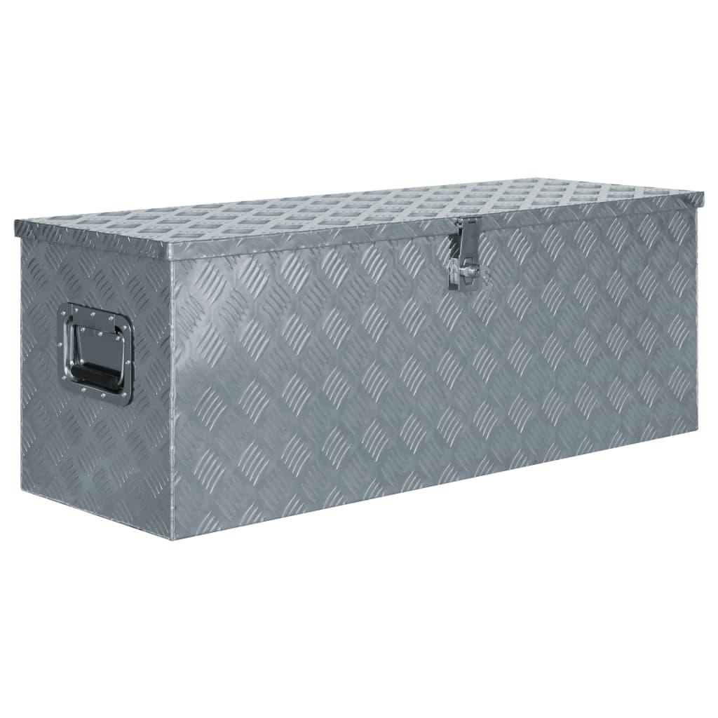 foto del prodotto scatola in alluminio 110,5 x 38,5 x 40 cm argento 02 0003197