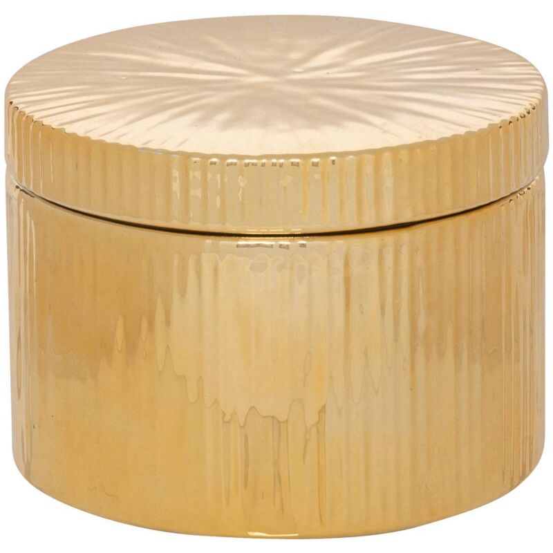 foto del prodotto scatola in ceramica autunnale dorata h9cm atmosphera cr ateur d int rieur