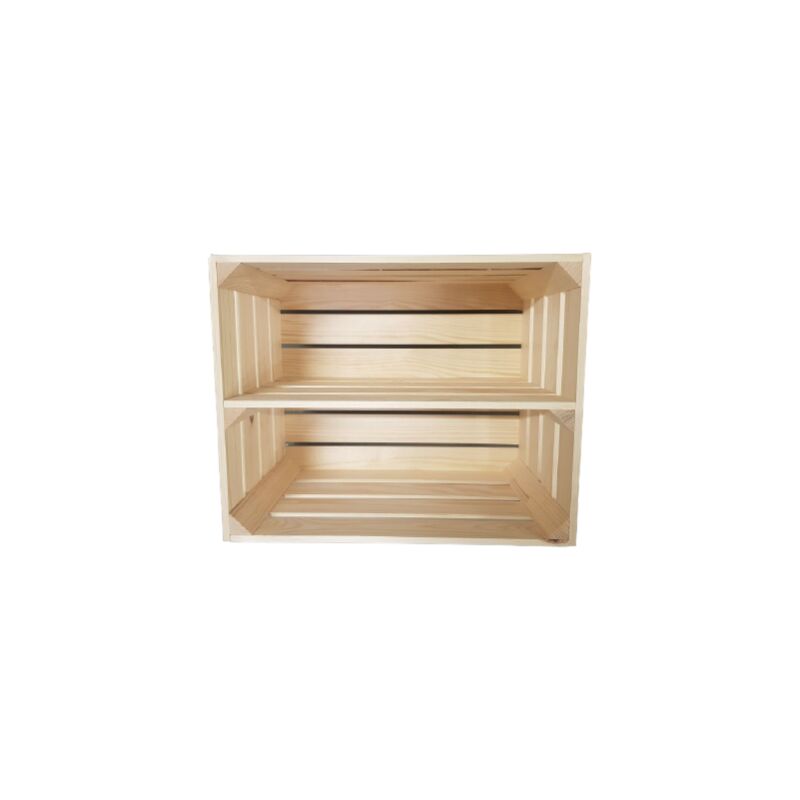 foto del prodotto scatola in legno 50x40x30 con ripiano lungo