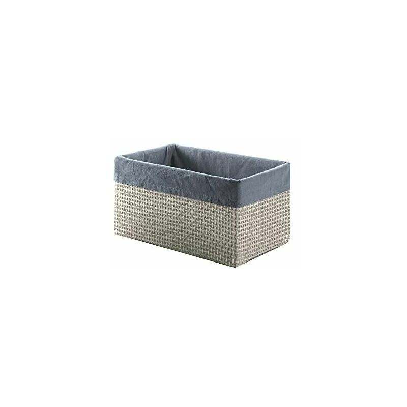 foto del prodotto scatola lavanda richiudibile piccola lavanda grigio rafia 12x21x15 cm gedy