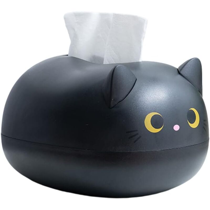 foto del prodotto scatola per fazzoletti kawaii cat 22 x 16 x 13 cm per bagno, soggiorno, camera da letto, auto e ufficio