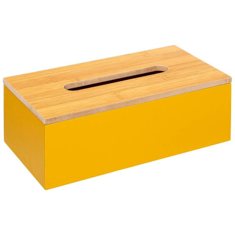 foto del prodotto scatola per fazzoletti modern color giallo senape 5five