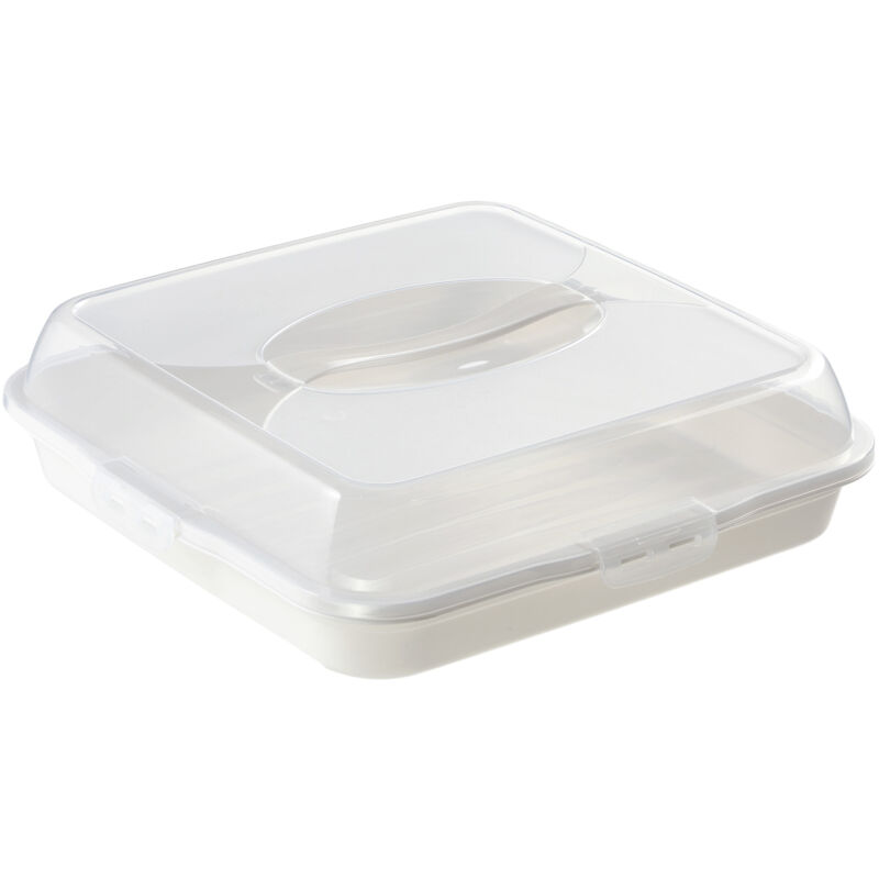 immagine 0 del prodotto scatola per torte quadrata in plastica con coperchio kadax