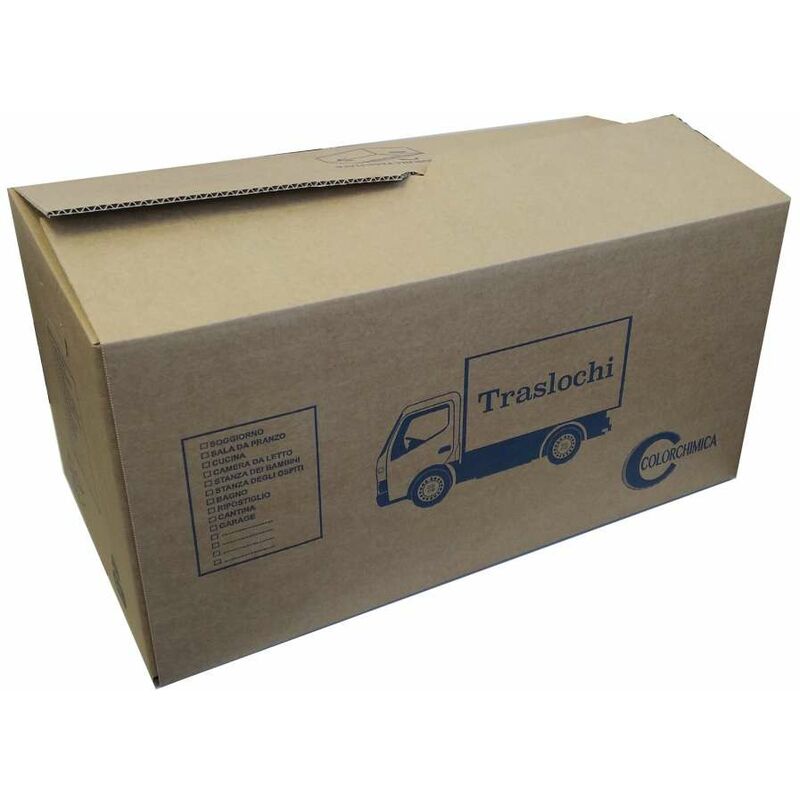 foto del prodotto scatola per traslochi avana 60x30x30 cm colorchimica