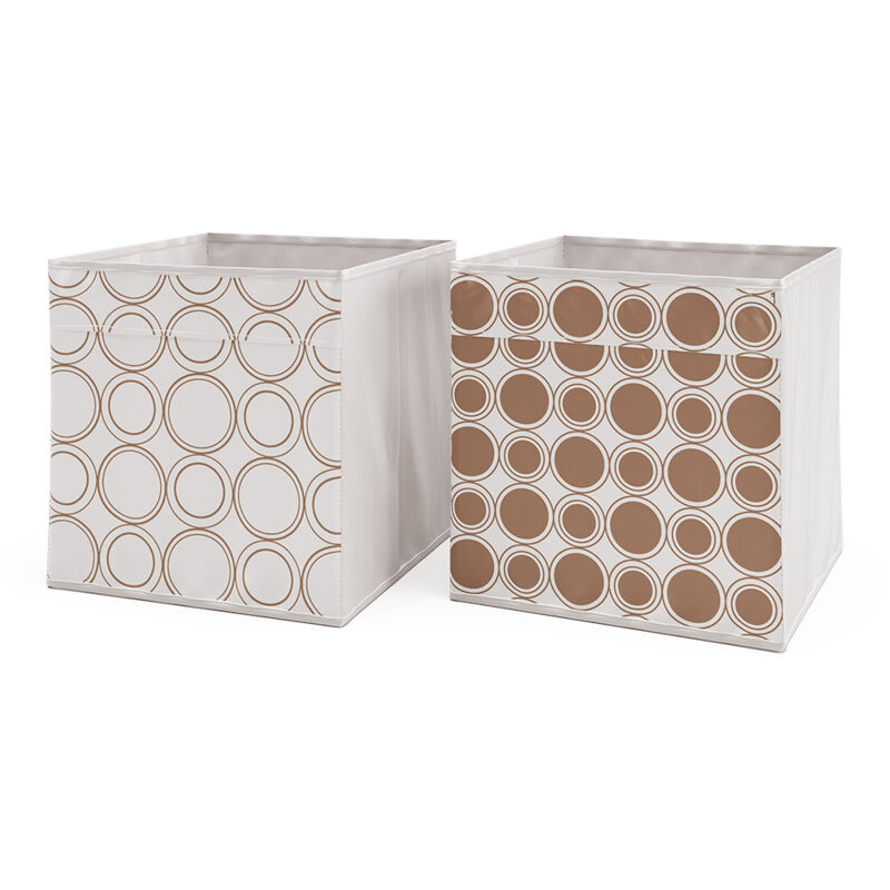 foto del prodotto scatola pieghevole , bianco oro, 30 x 30 cm set di 2 vicco