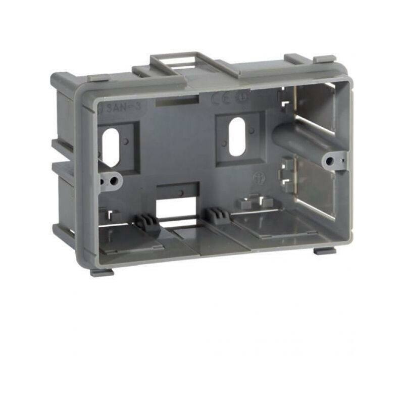 immagine 0 del prodotto scatola porta apparecchi 3 moduli 83,5 mm per linee san 3 bocchiotti