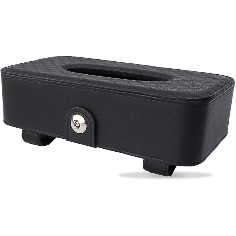foto del prodotto scatola porta fazzoletti di lusso in pelle pu per auto, organizer per carta da appendere, scatola porta tovaglioli multiuso, scatola di carta per