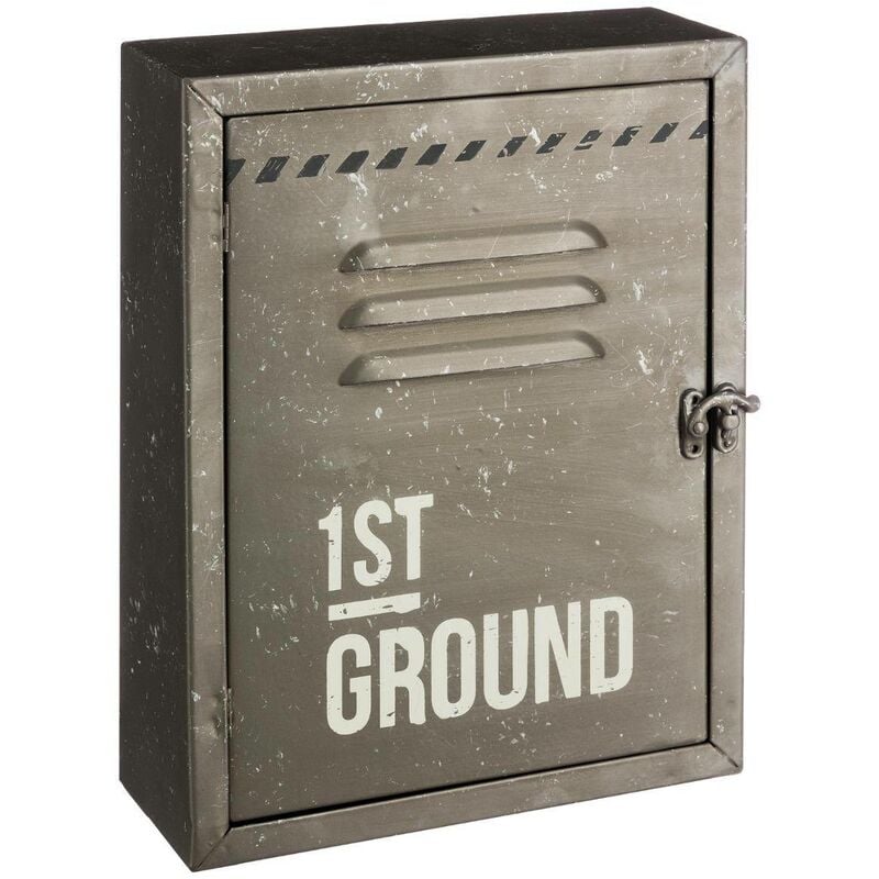 foto del prodotto scatola portachiavi in metallo district 9 30x23cm grigio antracite atmosphera cr ateur d int rieur
