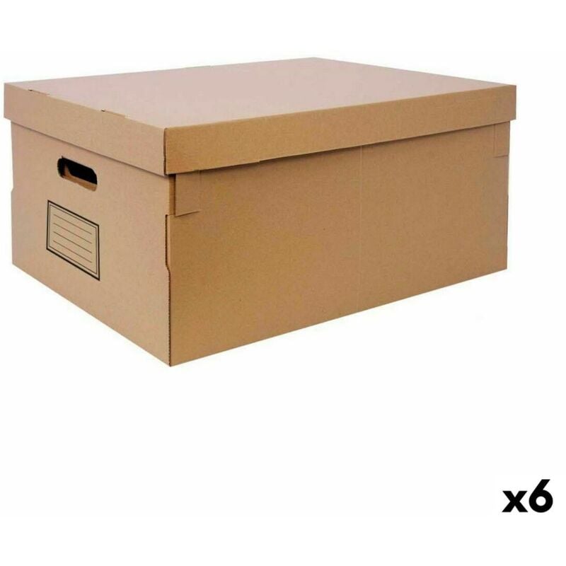 foto del prodotto scatola portaoggetti con coperchio confortime cartone 45 x 35 x 20 cm (6 unità)