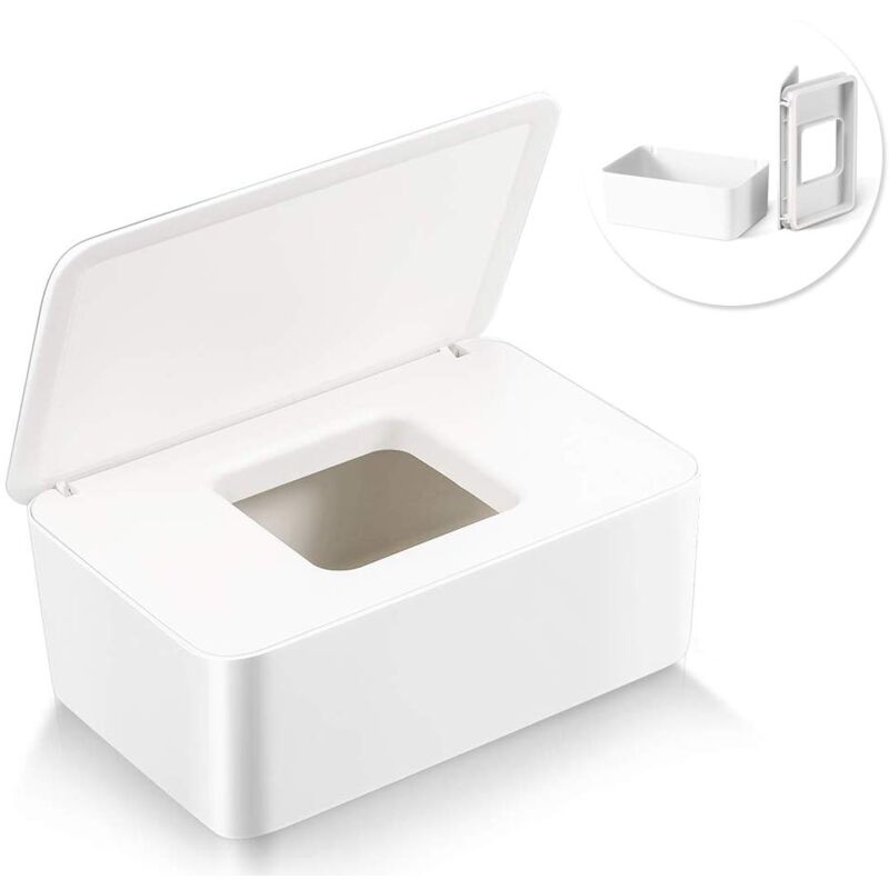 foto del prodotto scatola portaoggetti, custodia per salviette, scatola per fazzoletti umidi, scatola per fazzoletti di plastica, scatola per salviette umidificate per