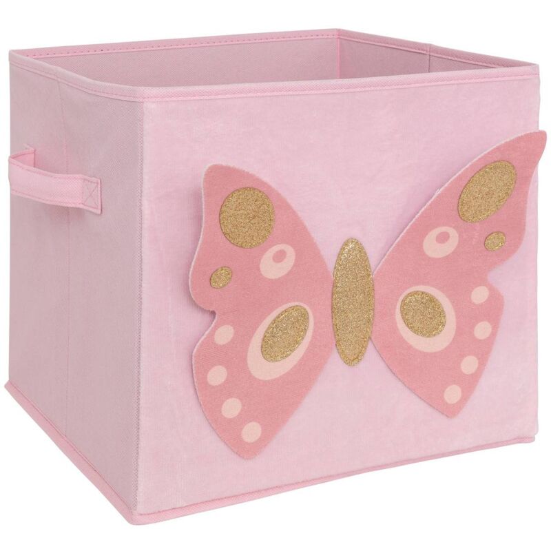 foto del prodotto scatola portaoggetti per bambini joey rosa farfalla 29x29cm atmosphera cr ateur d int rieur