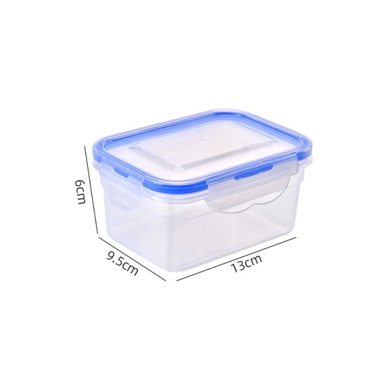 foto del prodotto scatola portaoggetti quadrata plastica trasparente 13 x 9,5 x 6 cm 500 ml
